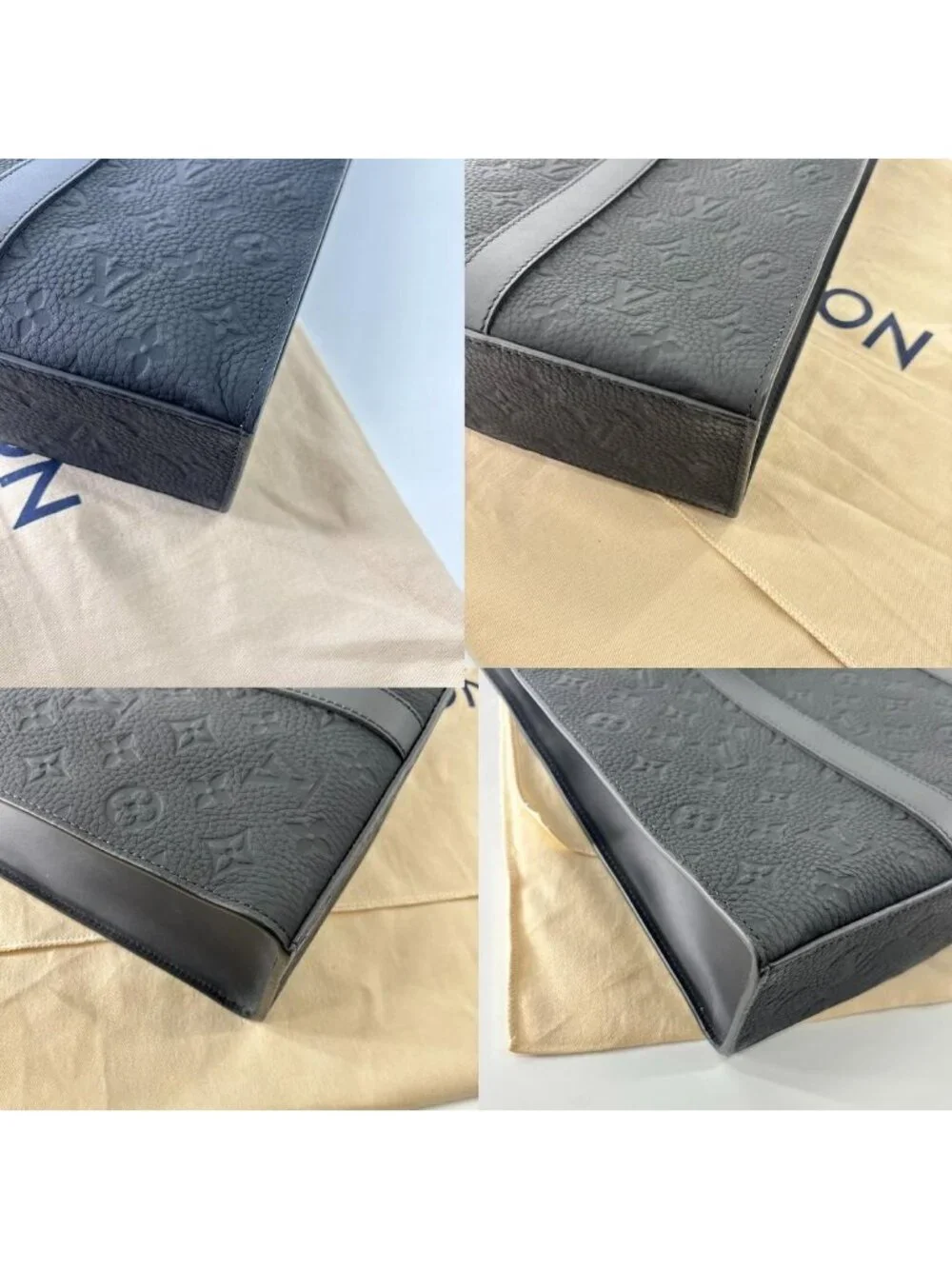 Louis Vuitton Monogram Taurillon Sac Plat Tote Bag